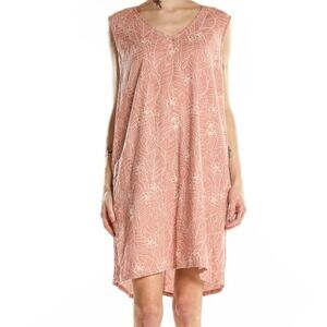 Orvis Dress, Size XXL, Classic Collection, Dusty Pink, Mini, Pockets, Linen‎